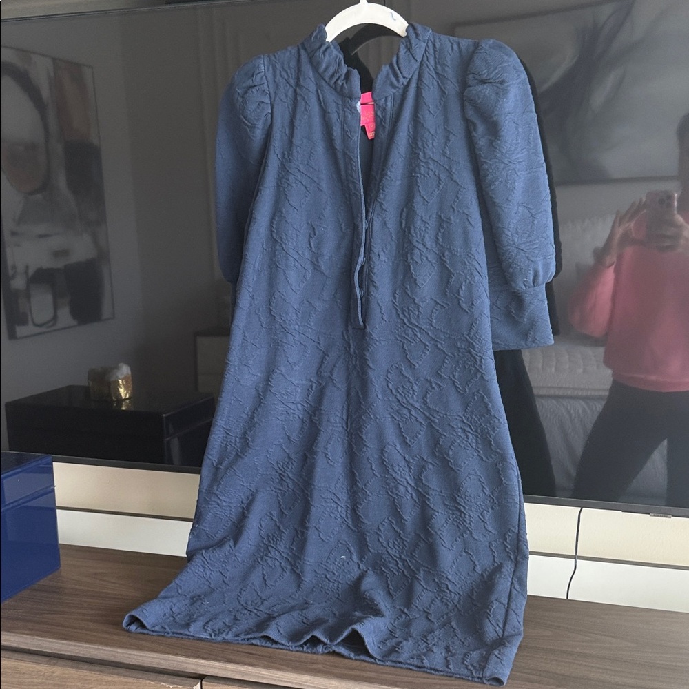 Lilly Pulitzer Textured Blue Dress